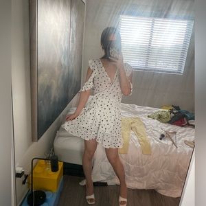 Allison NY polka dot ruffled dress